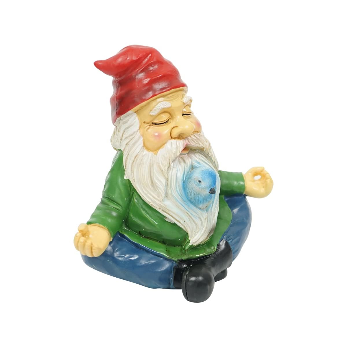 EraSpooky Statua di gnomi in resina da 15,2 cm, decorazione per esterni, sculture novità, decorazioni per cortile, patio, prato, regali divertenti per vacanze da giardino