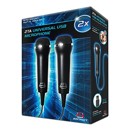 2TA Universal USB Mikrofon 2-Stück zum Einsatz mit gängigen Sing- und Karaoke Spiele auf der Wii, WiiU, PS3, PS4 und PC - Image 4