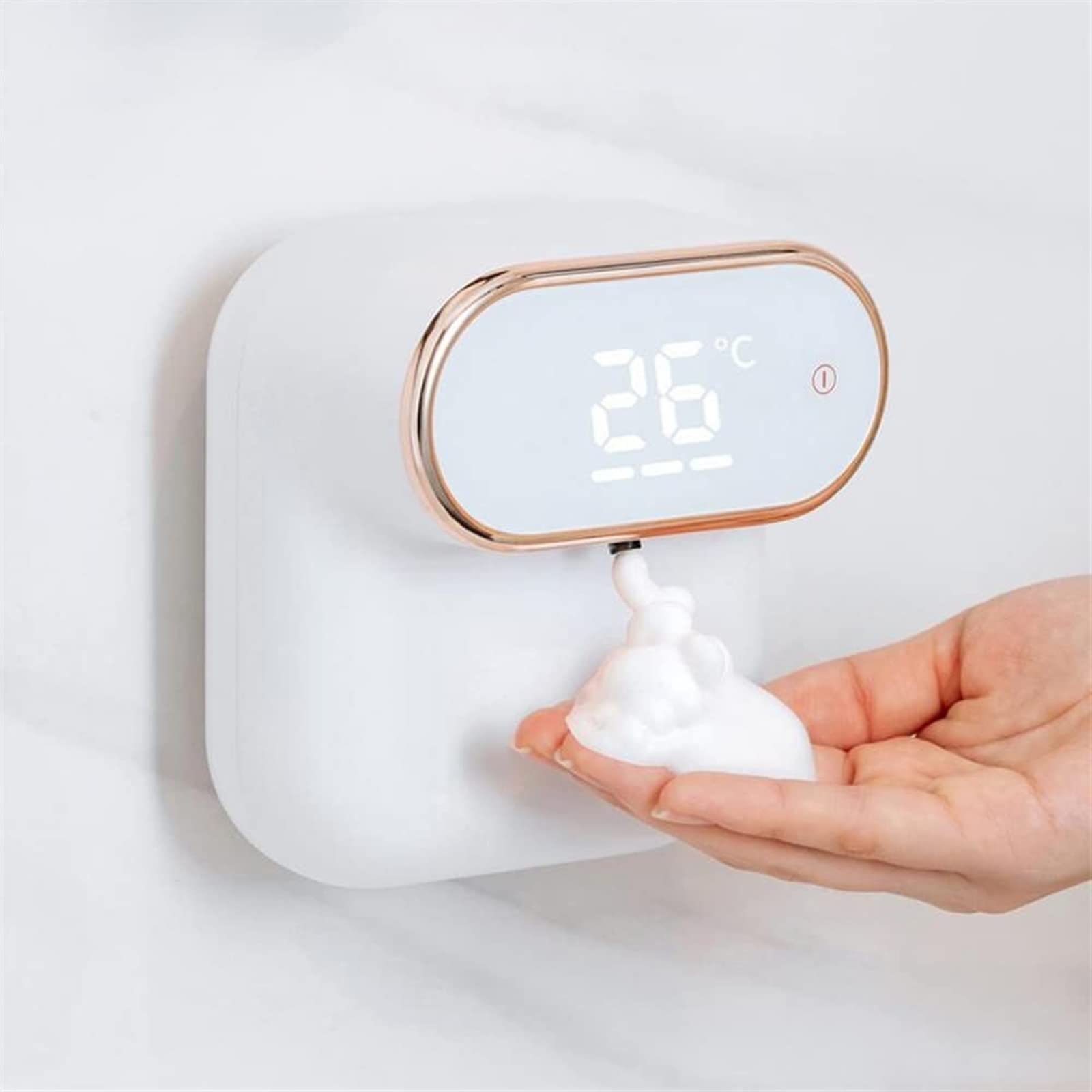 Distributeur automatique de savon à capteur, rechargeable par USB, lavage des mains mural en mousse, petit et pratique pour la maison et le bureau, fonctionnement sans contact