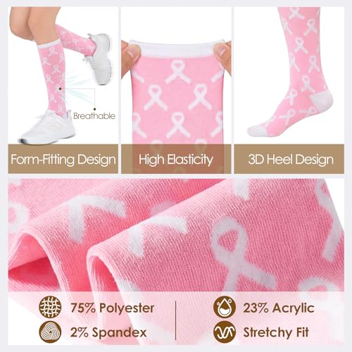 Image of American Trends Women's Knee High Socks, Novelty Holiday Printed Tall Tube Socks, Casual & Party Athletic Sports Stockings