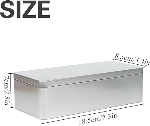 Miniatura 2 de Caja de dinero de metal plateado con 100 soportes de papel transparente, soporte para billetes de dólar con estuche de almacenamiento, bandeja de