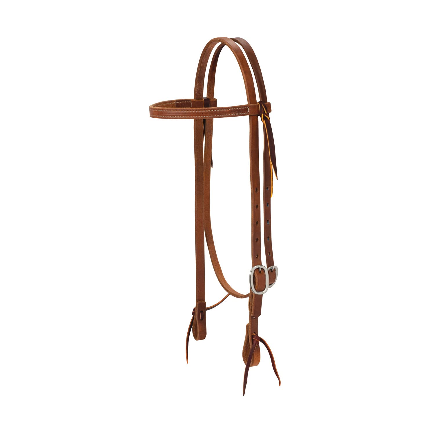 Cabecera de cuero Weaver Leather de 5/8" con hebilla de acero inoxidable para caballo promedio