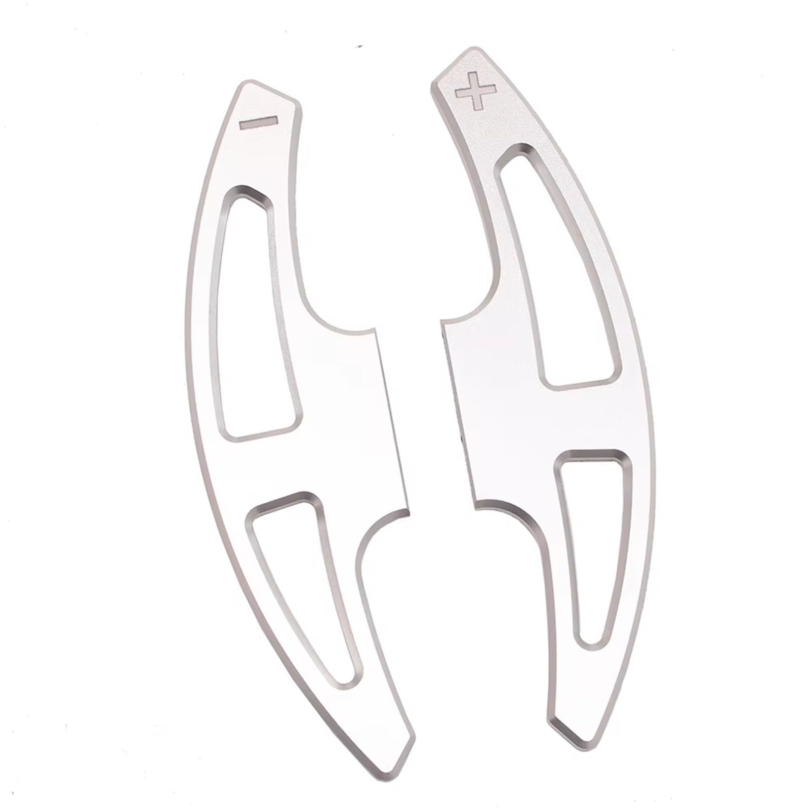 Caqrbcx Silver Paddle Shifter Extensions Compatible With Bmw For E90 E92 E93 M3 2009-2013 Steering Wheel Paddle Shifters Extension