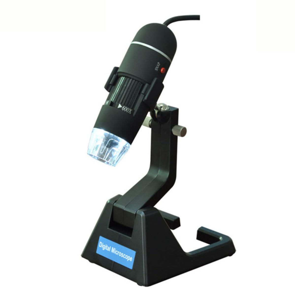 Microscopio Digitale USB 2 Milioni 25x-600x 8 LED Nero