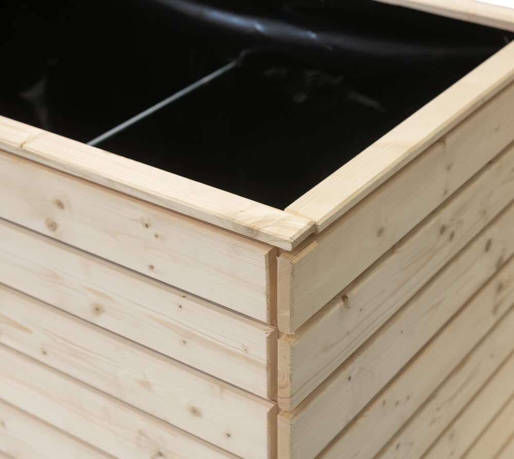 WESTMANN Hochbeet Fichte M 110x70x90 cm Natur Pflanzbeet für Balkon