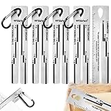 5 Packs 4/09 Shingle Gauge, Roof Gauge Tool, Pitch Gauge Roofing with Carabiner for Measuring and Analyzeing The Thickness of Roof Shingle