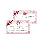 Femallay Organic Vaginal Melts - Rose 2 Pack - 100% Natural Relief for Dryness, Odor & Daily Feminine Discomfort - 14 Count + Applicator