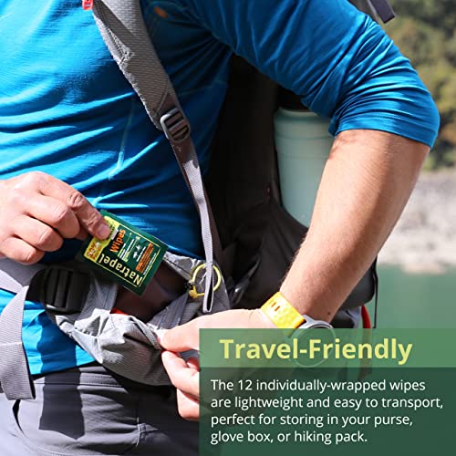 image for Natrapel Tick & Insect Repellent Wipes - Bug Spray with 20% Picaridin 