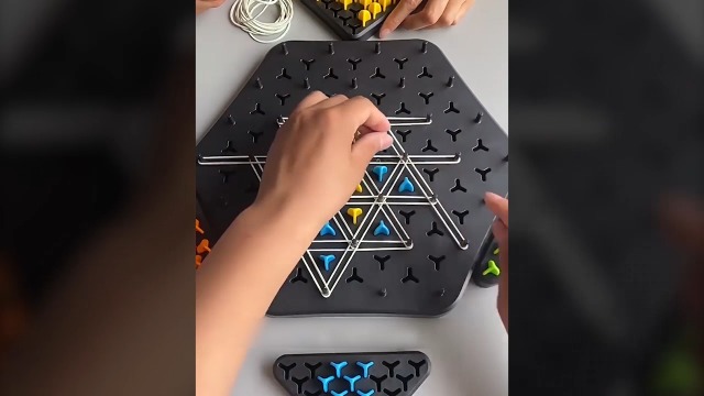 Triggle Jeu élastique,Jeu De Triangle En Chaîne,Jeu De L'élastique,Jeu De Société Triangle,Newjeu D'éLastiques,Adapté Aux Garç0ns - Jeux - Jouets