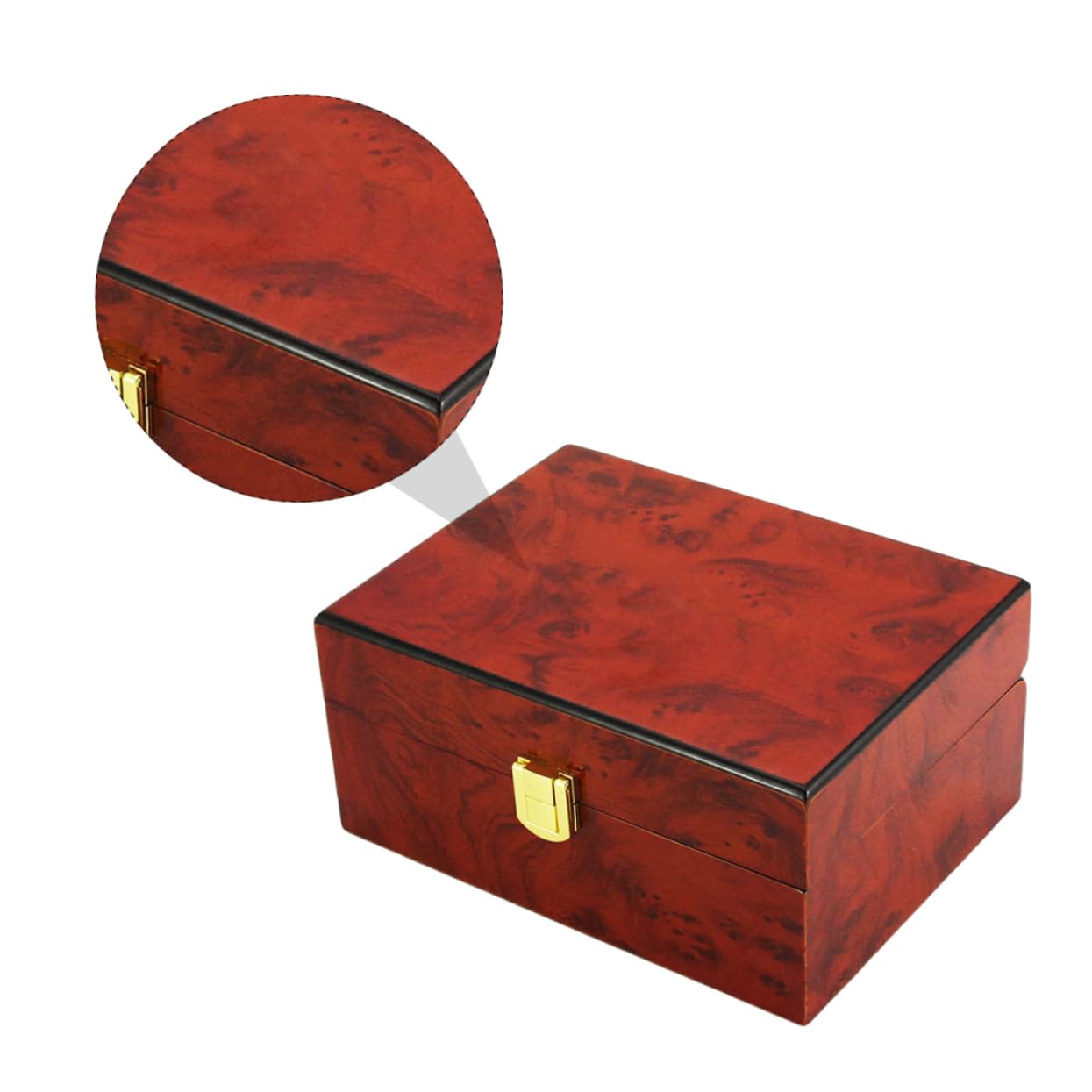 BESPORTBLE Boîte De Rangement Pour Montre-bracelet Pu Écrin à Montres Pour Hommes Boîte à Montres Avec Coussins Amovibles