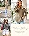 MEROKEETY Women's Fall Long Sleeve Sweater 2025 Casual Trendy Crew Neck Waffle Knit Pullover Tops Jumper, Khaki, M