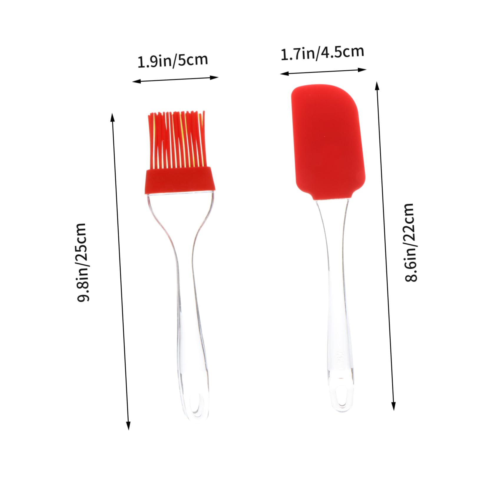 Alipis Silicone Bbq Brush Set 4 in 1 Bbq Tools Oil Brush Spatula Safe for Non-stick Cookware