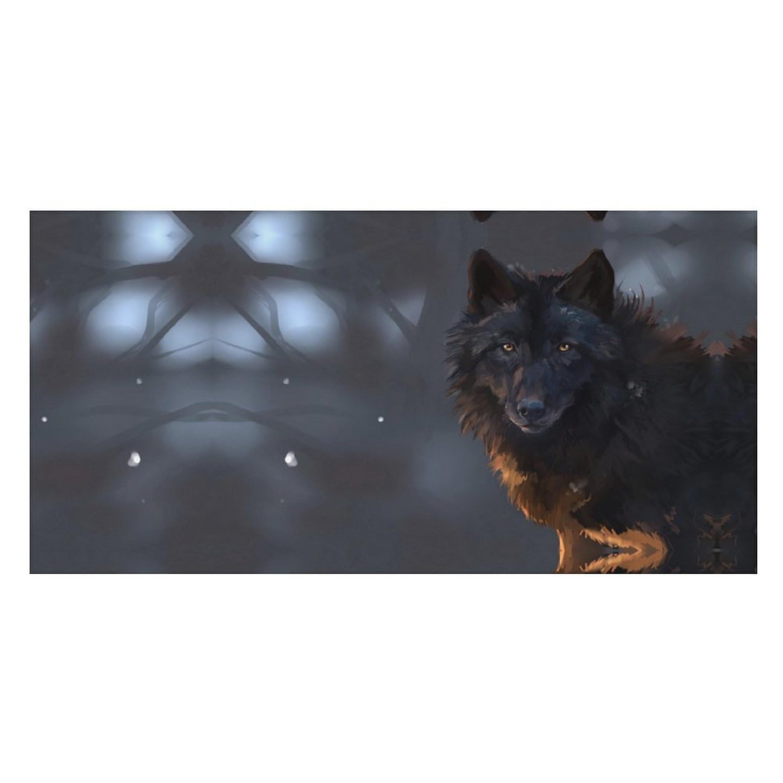 LWORZIIB Beach Towel, Fantasy Wolf Bath Towel, Pool Towel Great for Gym Swimming 80 X 160cm