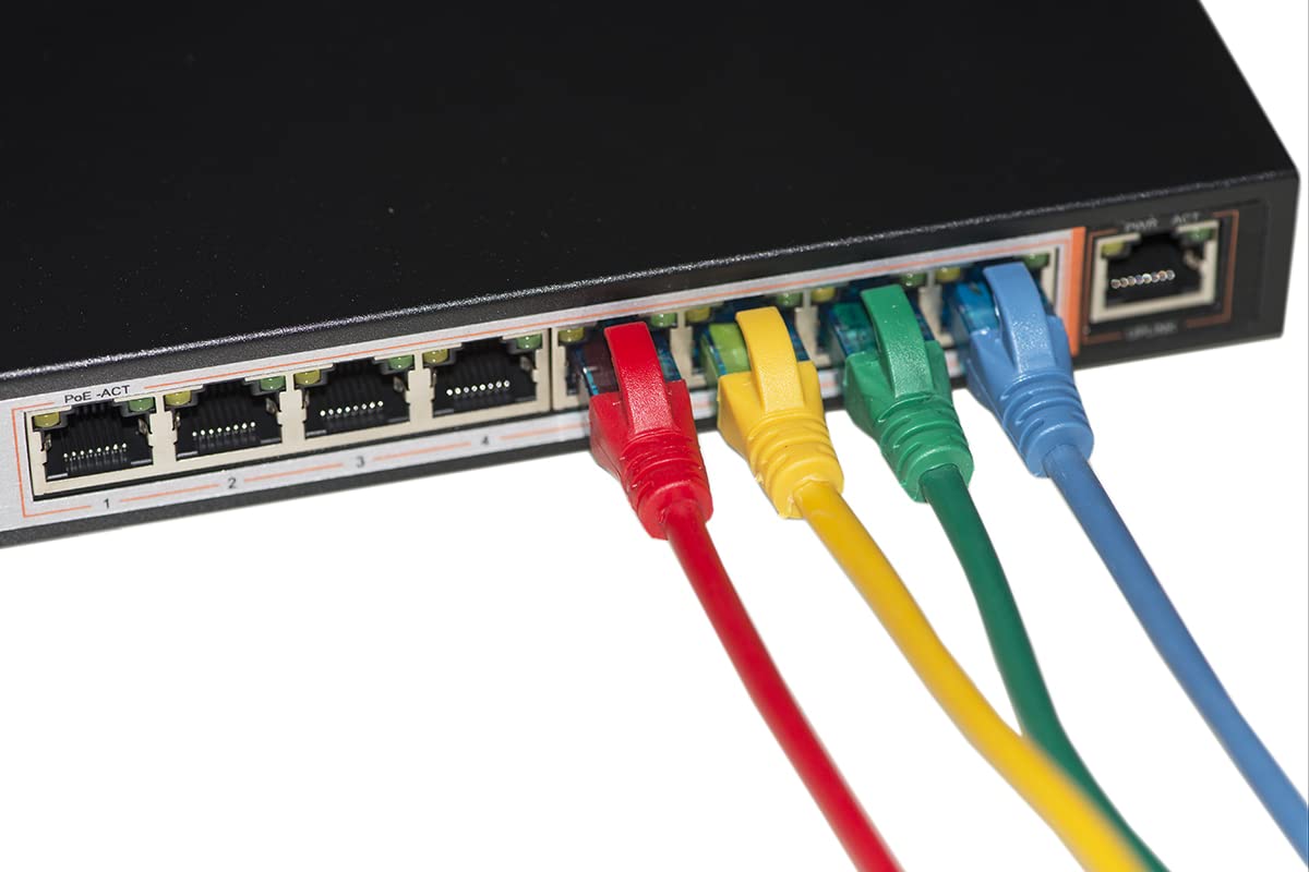 Link lkspoe8 Switch de Red 8 Puertos PoE + 1 Puerta Uplink 10/100