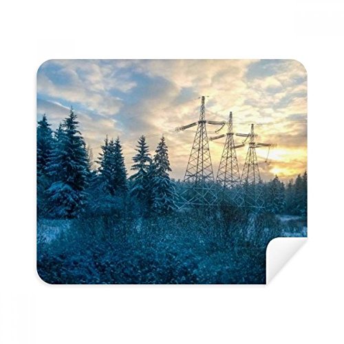 Science Nature Green Forestry Scenery Cleaning Cloth Screen Cleaner 2pcs Suede Fabric