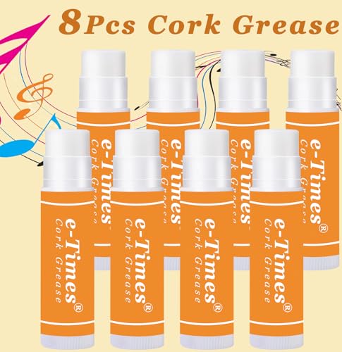 image for e-Times Cork Grease 8 Pcs, for Clarinet Flute Saxophone, Grease Lubric