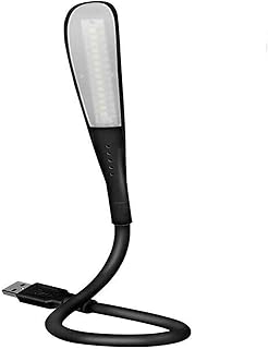 USB Reading lamp, USB Night Light with14 LEDs Dimmable 3 Brightness Setting Touch-Switch Portable Table Lamp and Flexible Gooseneck(Black)