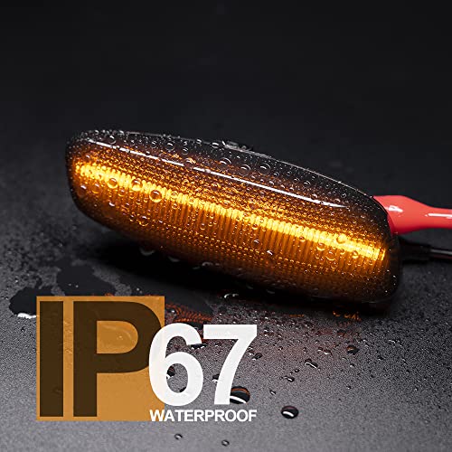Nslumo Clignotant LED pour Pe.ugeot 207/207+ 308 CC SW 408 3008 5008 MK1 RCZ pour Citro.en C3 C4 C5 DS3 DS4 Rétroviseur Clignotant Répéteur Lumière – vue 7