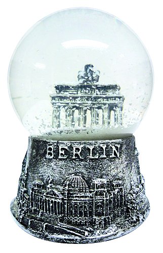 Dresden-Onlineshop Schneekugel Berlin Brandenburger Tor Silber 6,5 cm Cover
