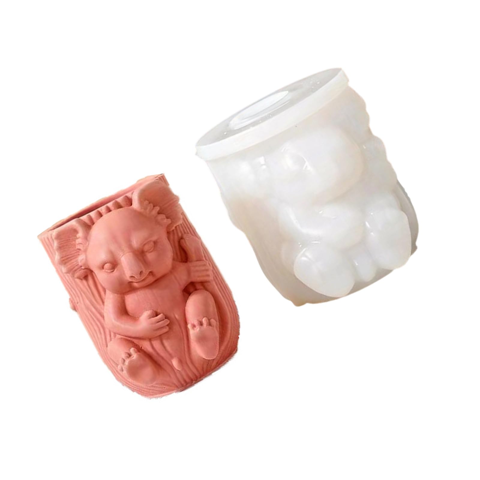 Jazuaiao Sturdy Silicone Koala Planter Ideal for Resin Casting and Creative Projects Lovely Animal Shape