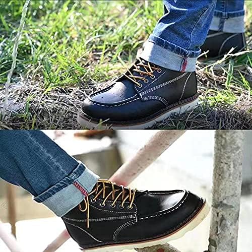 Miniatura 6 de Botas de trabajo para hombre - Botas de trabajo de 6 pulgadas con punta de cuña suave, Botas de trabajo impermeables para hombre