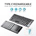 PuechAxe Foldable Bluetooth Keyboard with Stand Holder, Rechargeable Pocket Size Folding Travel Keyboard for iPhone, iPad, Tablet, Laptop, Smartphone, B088