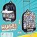 Pokemon Kids Foldable Trolley Suitcase 15”, 10.5 Litres 2 Wheels Black (S/15inch -10.5L, Black Aop)