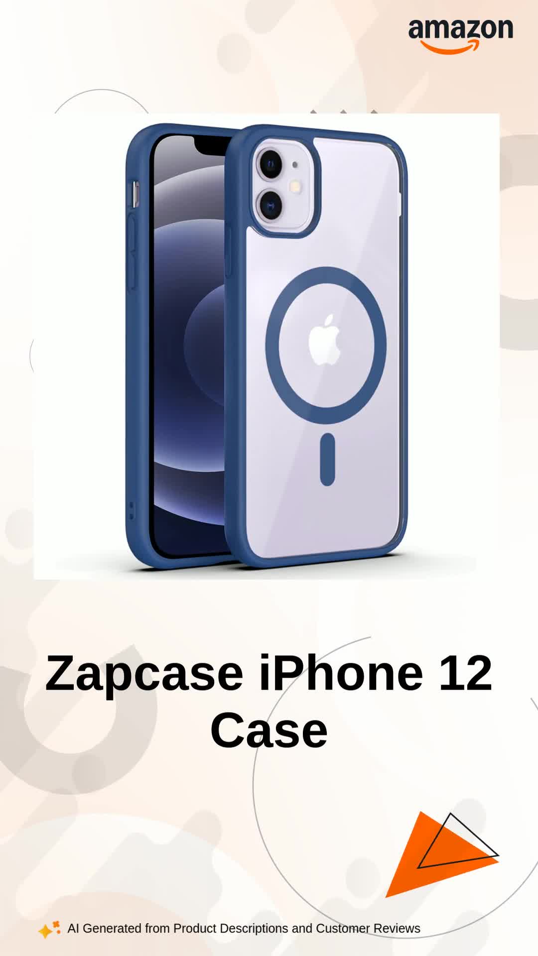Zapcase Back Case Cover for iPhone 12 | Compatible for iPhone 12