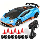 Axirata Lamborghini Remote Control Car 1:24 Scale Lamborghini Toy Car（Blue）