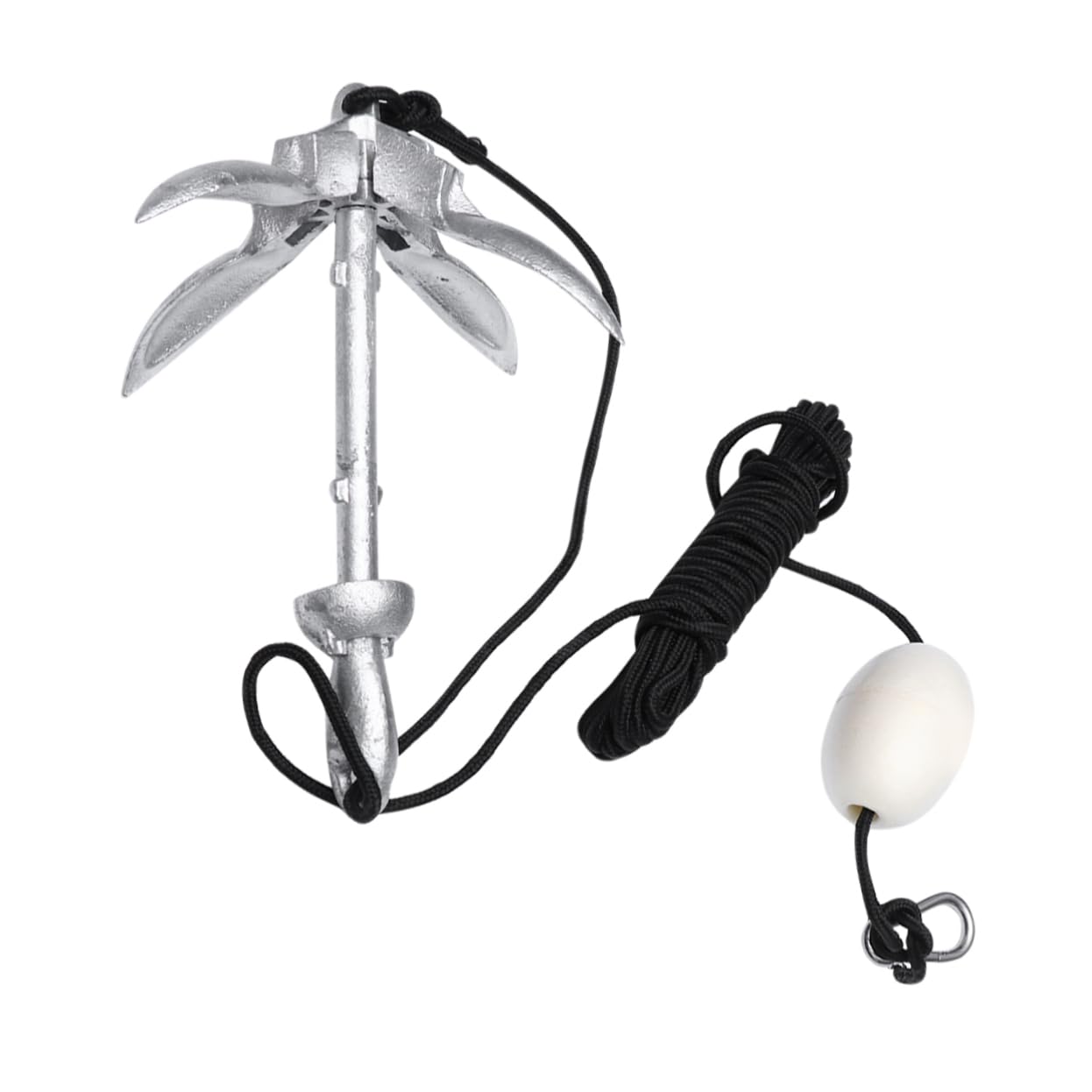 Mikikit Ancora Pieghevole Ancore ormeggio Kayak Sail Corda Accessori per Canoa Kayak Pieghevole Accessori per Barche Ancoraggio Durevole della Canoa Ancora per Kayak Ancoraggio per Canoa