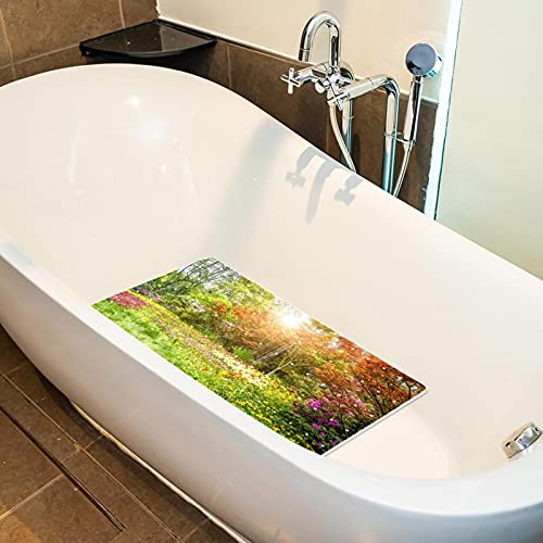 Tapis de bain antidérapant 40x70 cm avec ventouses et trous de drainage