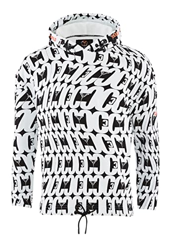 Carlo Colucci Sweat Hoodie mit Stickerei, D'Abronzo, Schwarz, L