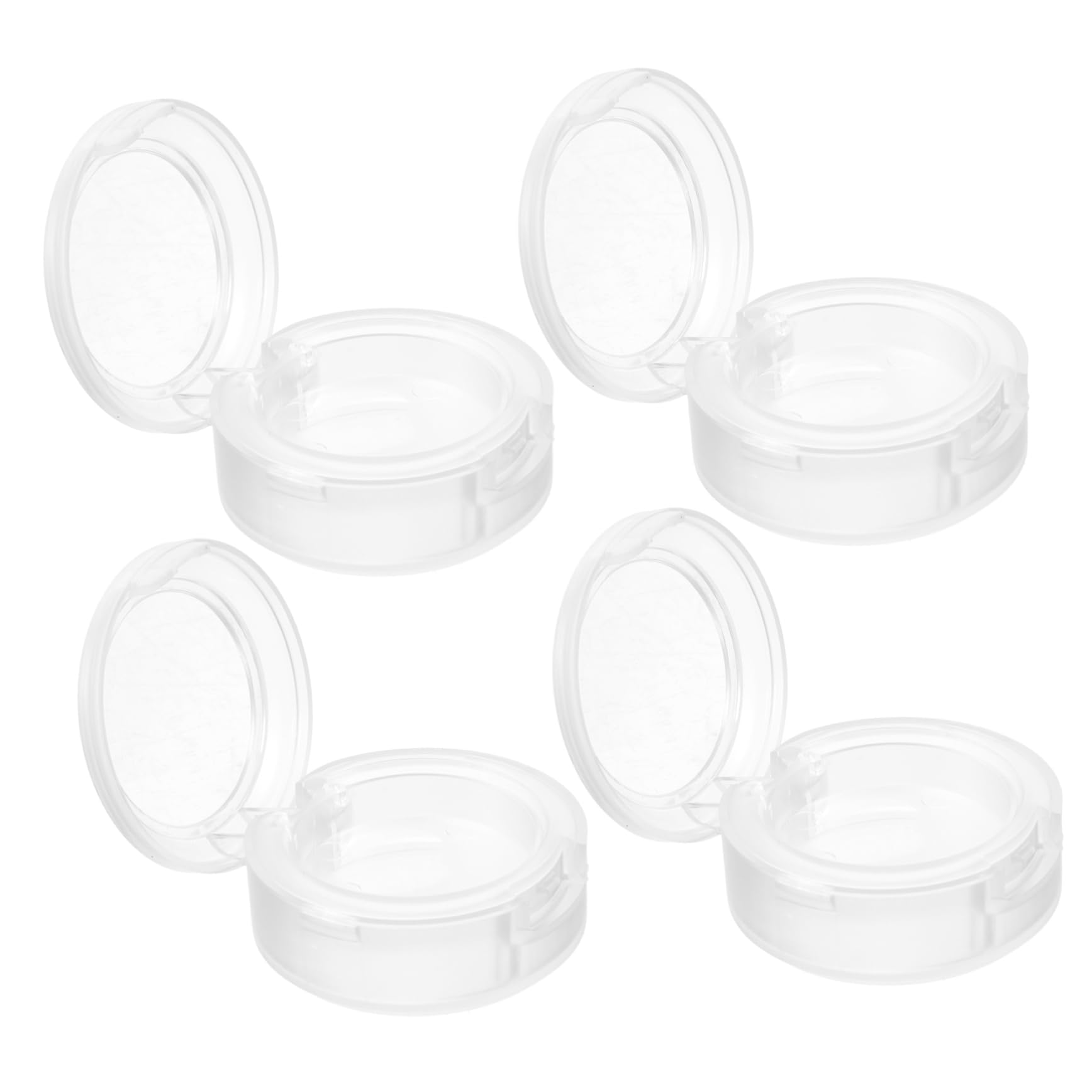 Angoily Makeup Case 4pcs Round Eyeshadow Pans Empty Pans for Eyeshadow Blusher Pans for Women