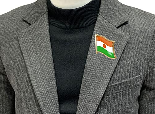 Image of vmcoatdu Country Flag Pin Badge International Travel Brooch Metal Alloy Souvenir Pin for Hat Clothes Backpack