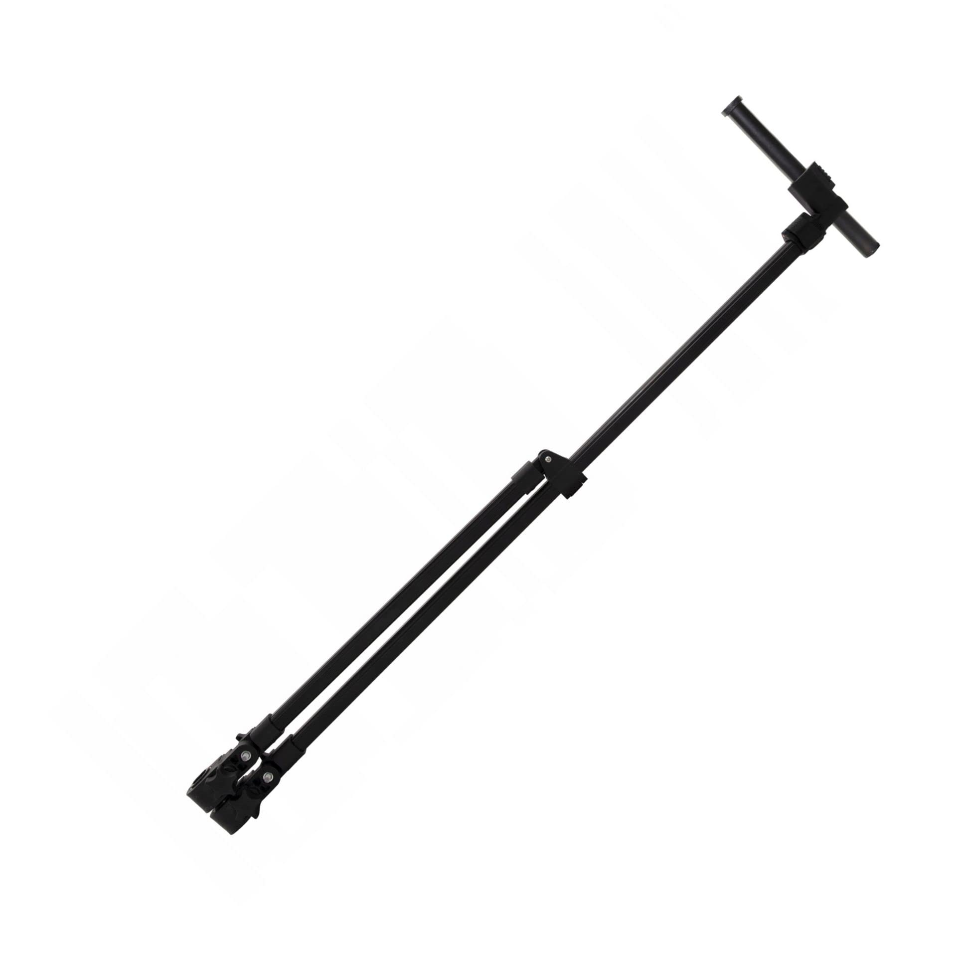 MIKADO Feederablage 110-180cm teleskopierbar für 25-36mm Beine, Aluminium, Kunststoff, Schwarz, Feederarm, Fischen, 110-180 cm