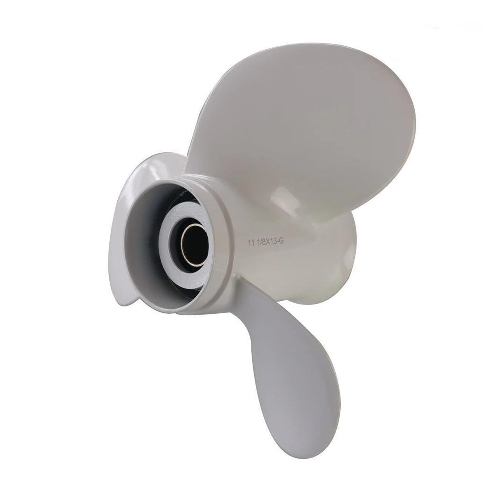 Elica in lega di alluminio, elica marina fuoribordo compatibile con Yamaha 25-60HP (11 3/8X12-G)