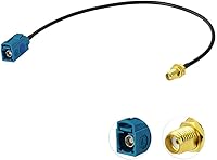 Vista 7 de Bingfu Fakra Z hembra a SMA hembra cable adaptador de antena de vehículo 11.8 in 12 pulgadas para coche estéreo Android unidad principal navegación