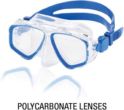Miniatura 6 de Speedo Máscara de buceo unisex para niños, antiempañamiento con cubierta para la nariz, serie Adventure