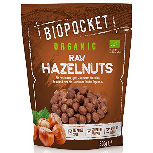 Biopocket Naturkost Rohe Haselnüsse, 600 g Cover