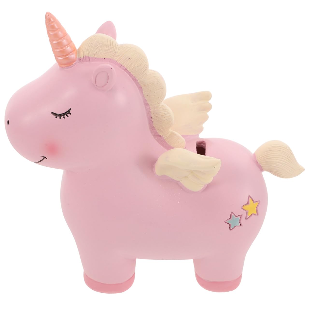 Tirelire licorne rose avec fonction de rangement d'argent pour décoration de table chambre