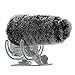 SUNMON Microphone Furry Windscreen, Dead Cat Wind Muff Mic Windshield Fur Foam Cover as Pop Filter Compatible with Rode VideoMic Pro+ Plus Camera Microphone