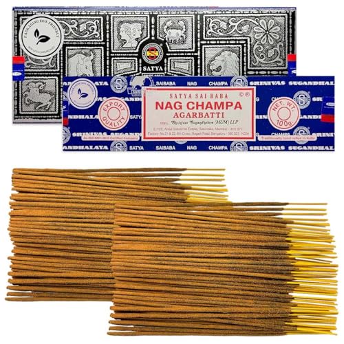 LAMARE Varillas de Incienso Pack Satya Nag Champa 100 g + Super...