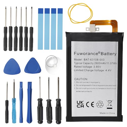 Fuworance 2900mAh 3,85V BAT 63108 003   Batería compatible con Blackberry Mercury/KEYone, DTEK70, BBB100 6, BBB100 3, BBB100 2, BBB100 1 TD LTE teléfono móvil inteligente polímero de litio 11.07Wh