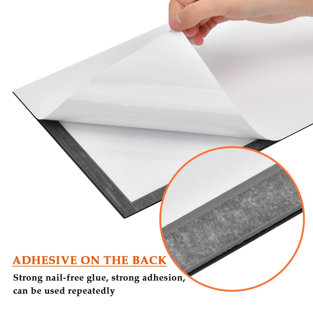 Marcos Magnéticos Autoadhesivos - Pack De 10 (5 A3 Y 5 A4), Impermeables Y Fáciles De Instalar