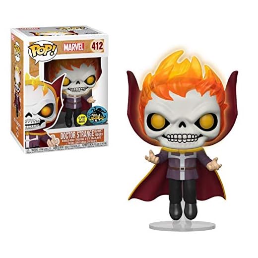 Funko Pop! Marvel #412 GITD Doctor Strange Ghost Rider (2018 Comikaze Exclusive)