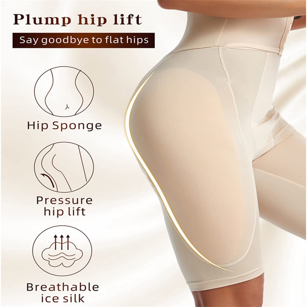 MMRTDJDR Hip Enhancer Gąbkowe wkładki biodrowe Body Wyściełane majtki z klamrą Udo Szczuplejsze Seksowne Big Ass Butt Lifter Bielizna modelująca Pasy
