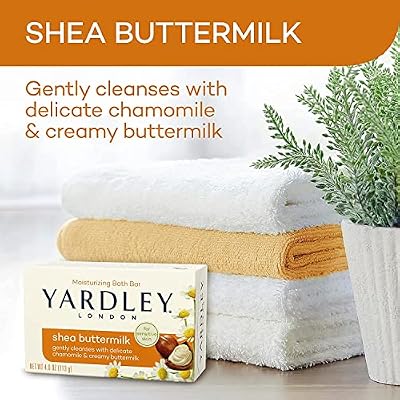 Yardley Shea Buttermilk Bath Bar 4oz 3 Pack