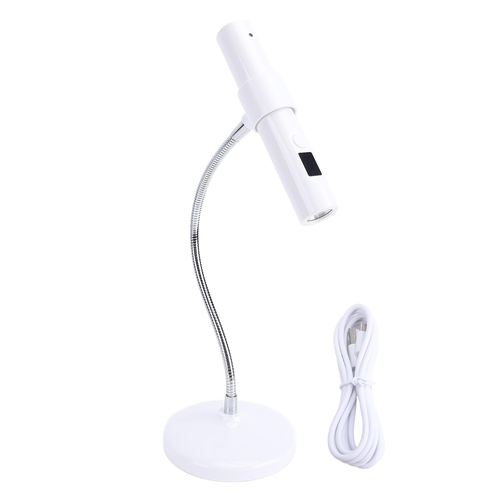 Cordless Mini Nail Lamp, Portable Rechargeable Mini Nail Gel Lamp with Touch Control 30s 60s Timers 360 Degree Adjustable Gooseneck for Gel Nails Anywhere