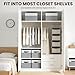 4 Pack Large Closet Storage Baskets Bins for Shelves | Fabric Closet Organizers and Storage with Handles Home Organization | Decorative Collapsible Baskets for Organizing Clothes Toy Nursery 14