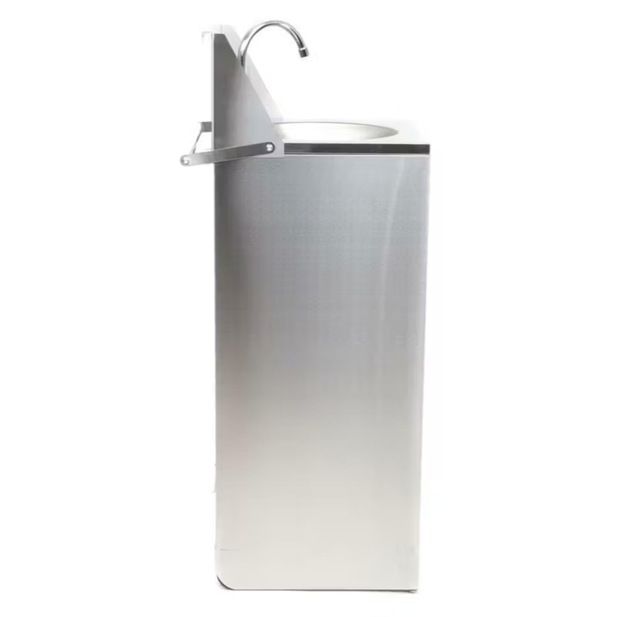 Générique Lave-Mains Autonome en INOX avec Commande au Pied - Compact et Hygiénique - Idéal pour Espaces Professionnels